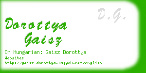 dorottya gaisz business card